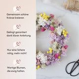 DIY-Set Trockenblumen Tischkranz Michelle von Blumelei – weitere Produktansicht