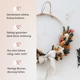 DIY-Set Trockenblumen Türkranz Barbara von Blumelei – weitere Produktansicht
