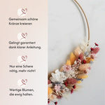 DIY-Set Trockenblumen Wandkranz Daisy von Blumelei – weitere Produktansicht