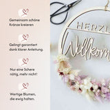DIY-Set Trockenblumenkranz Bianca von Blumelei – weitere Produktansicht