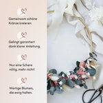 DIY-Set Trockenblumenkranz Eva gold von Blumelei – weitere Produktansicht