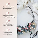 DIY-Set Trockenblumenkranz Eva schwarz von Blumelei – weitere Produktansicht