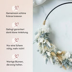 DIY-Set Trockenblumenkranz Lara schwarz von Blumelei – weitere Produktansicht
