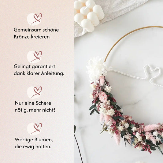 DIY-Set Trockenblumenkranz Marlies von Blumelei – weitere Produktansicht