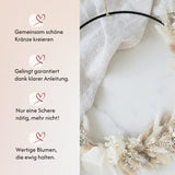 DIY-Set Trockenblumenkranz Miri schwarz von Blumelei – weitere Produktansicht