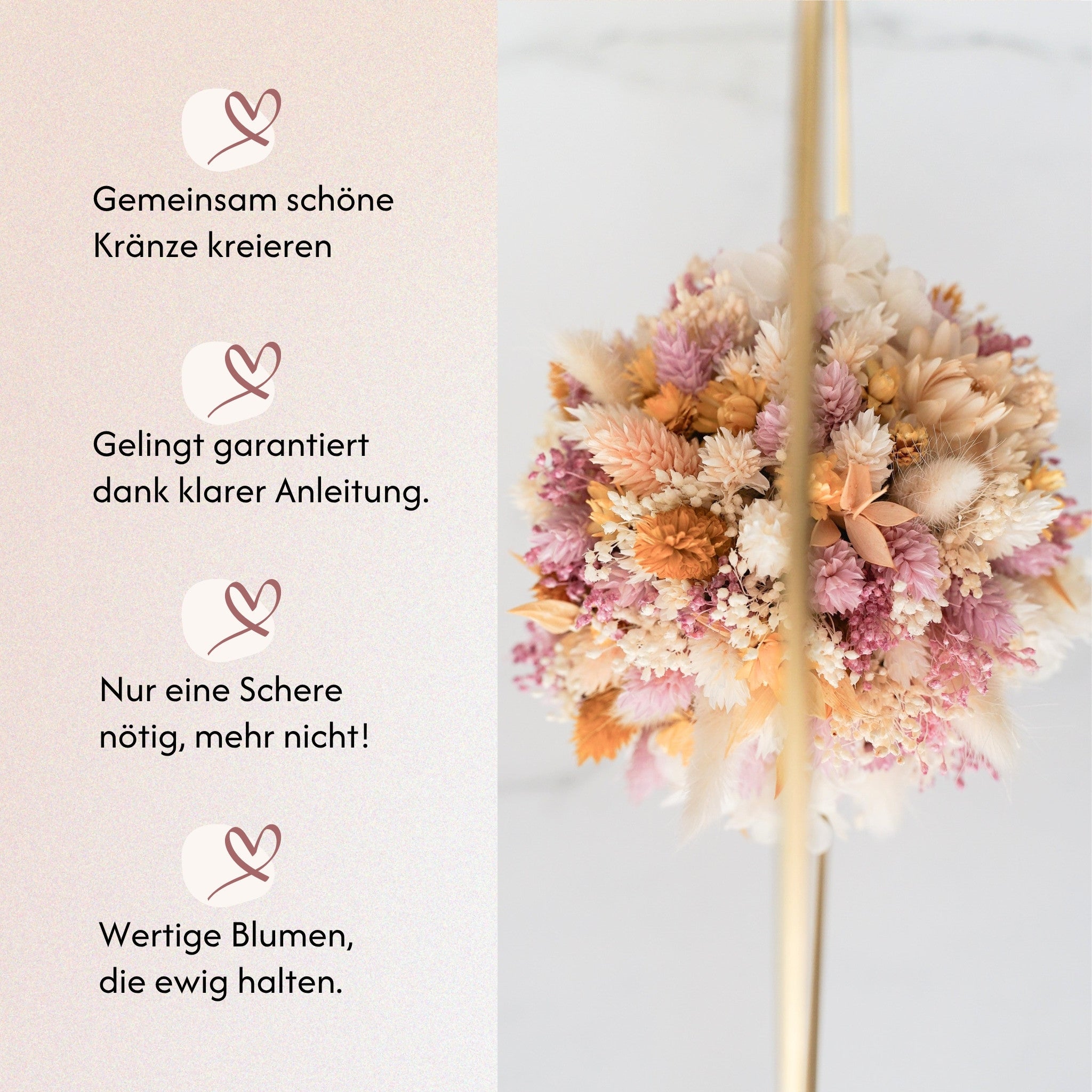 DIY-Set Trockenblumenwolke Alina von Blumelei – weitere Produktansicht