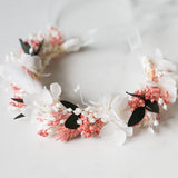 Trockenblumen-Blumenarmband Paula von der Seite
