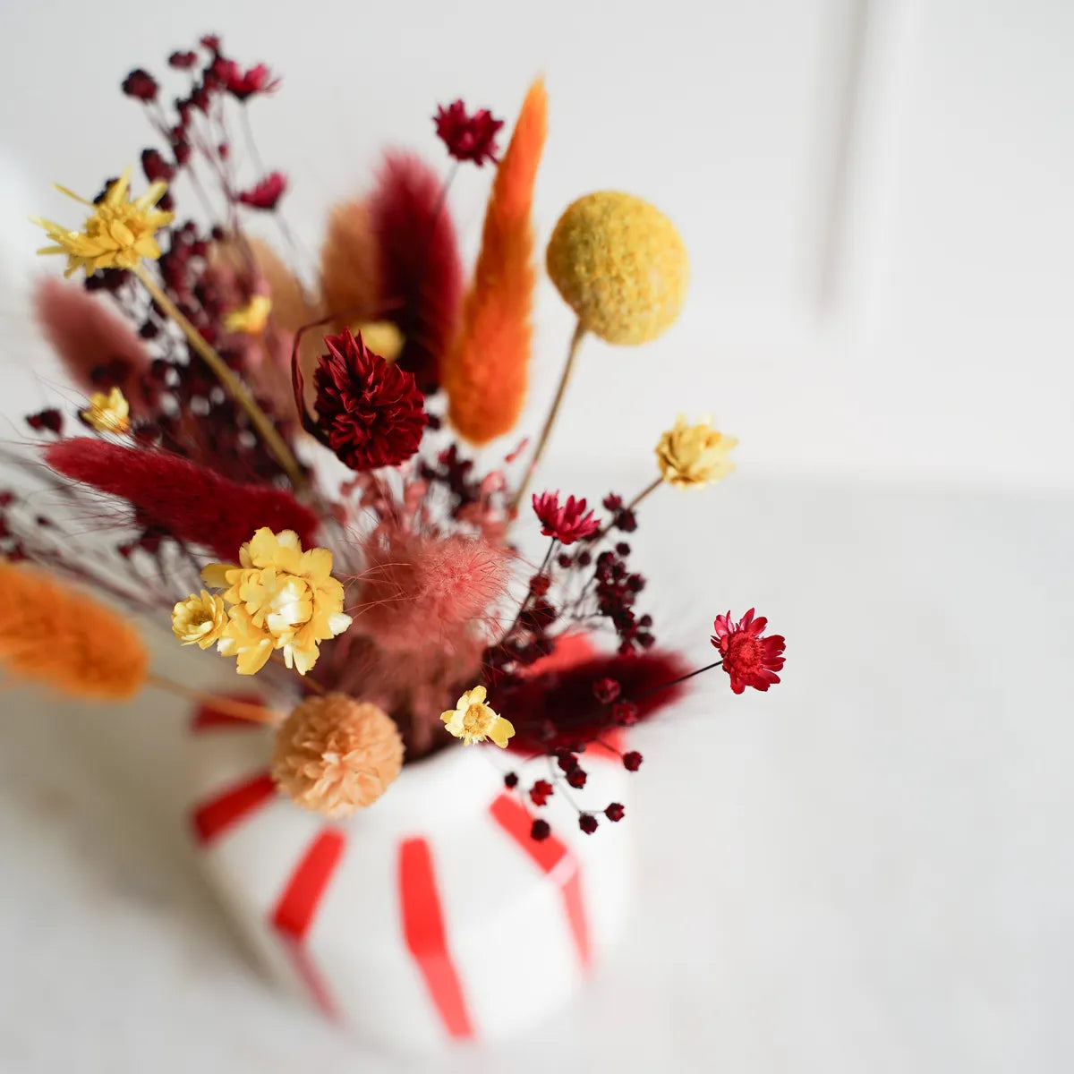 DIY-Set Trockenblumenstrauß Carlotta mit Vase