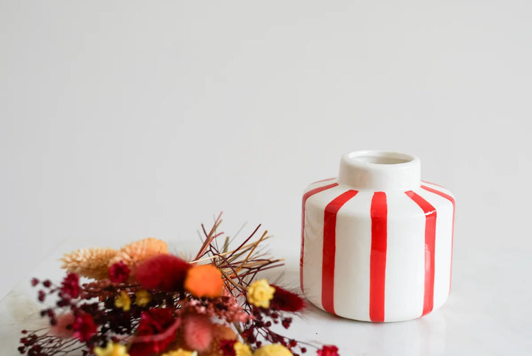 DIY-Set Trockenblumenstrauß Carlotta mit Vase