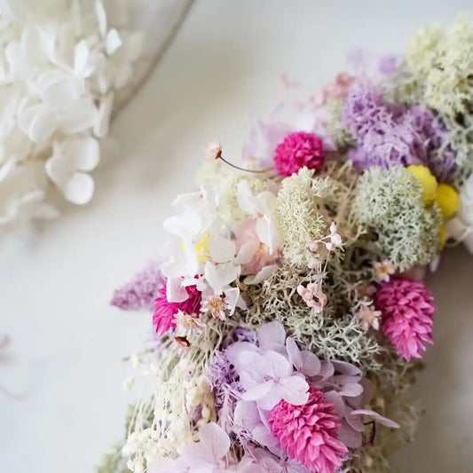 DIY-Set Trockenblumen Tischkranz Michelle