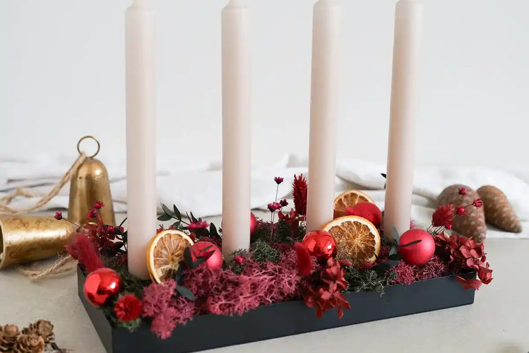 DIY-Set Adventstablett Liv rot