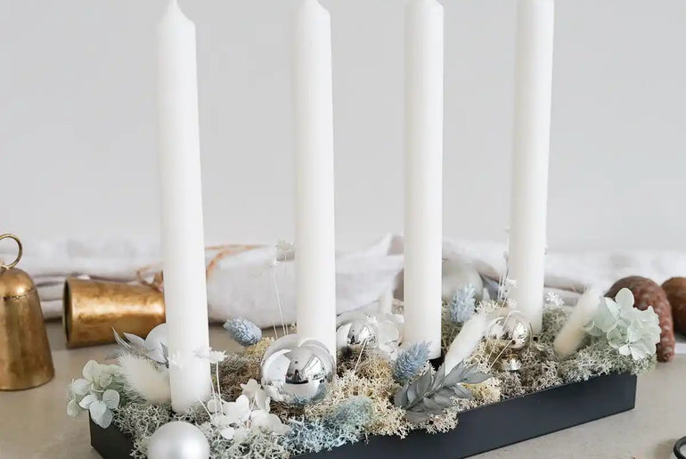 DIY-Set Adventstablett Liv silber