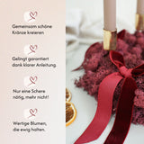 DIY-Set Adventskranz Gloria von Blumelei – gemeinsam Kränze kreieren, klare Anleitung, nur eine Schere nötig