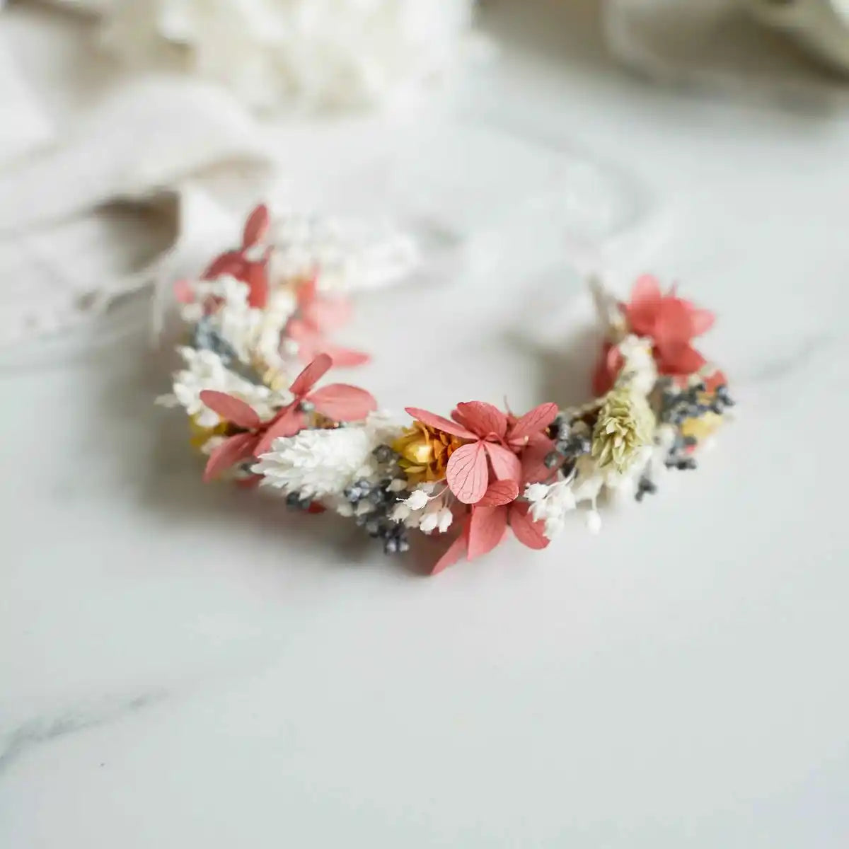 DIY-Trockenblumen-Haarkranz zum Selbermachen – Set Sabrina