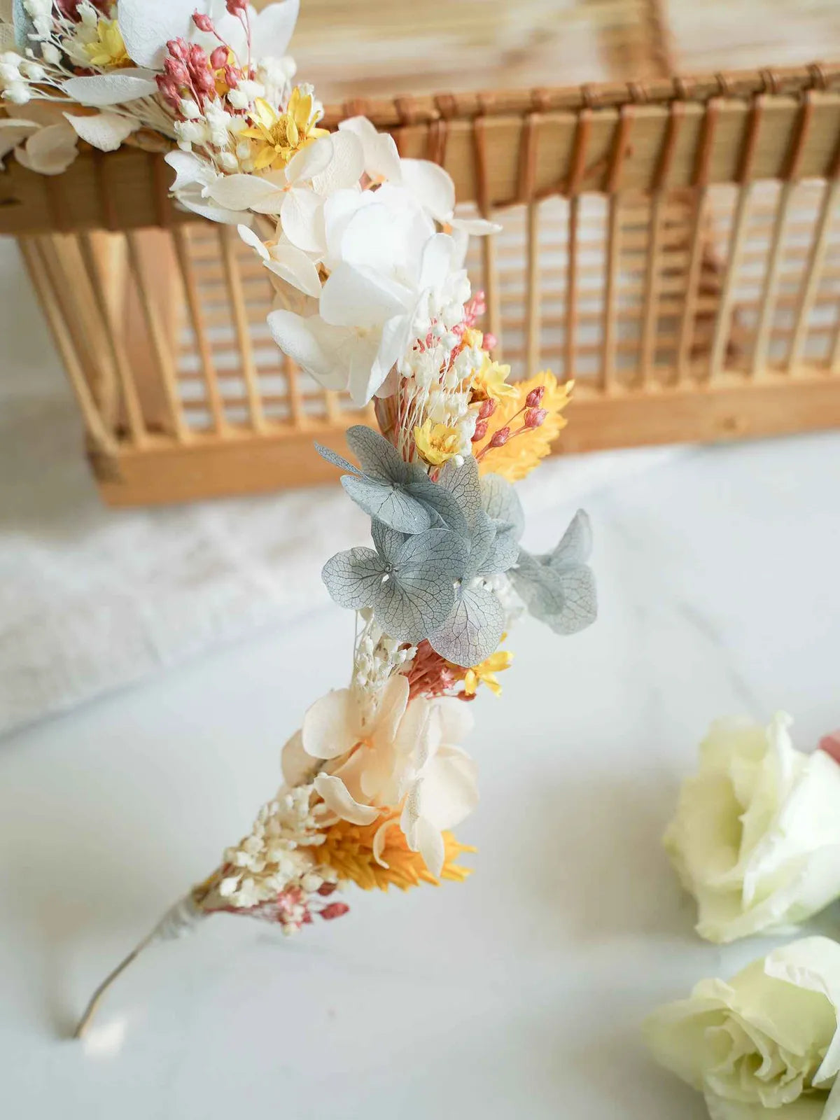 DIY-Set Trockenblumen Haarreif Susi