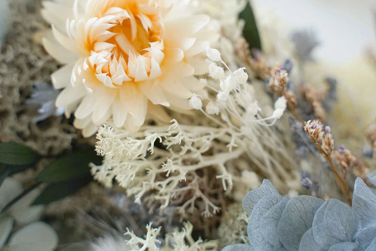 DIY-Set Trockenblumen Tischkranz Lori