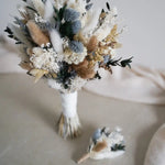 Trockenblumen-Brautstrauß Lorelei für die Hochzeit