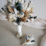Trockenblumen-Brautstrauß Lorelei für die Hochzeit
