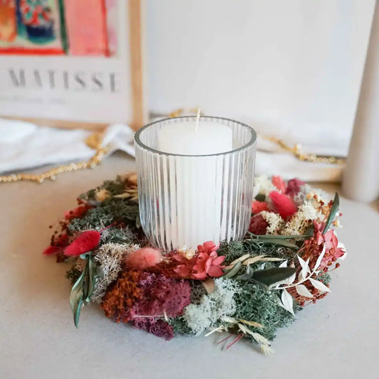 DIY-Set Trockenblumen Tischkranz Jette