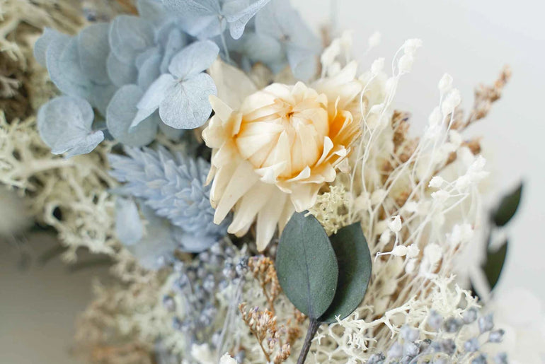 DIY-Set Trockenblumen Tischkranz Lori